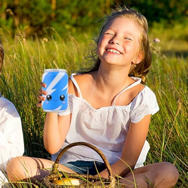 Anboor 4.7" Squishies Toy Blue Can Kawaii Soft Toy Slow Rised Squeeze Food Squishy Stress Relief for Kid Adult Toys Stocking Filler Gifts