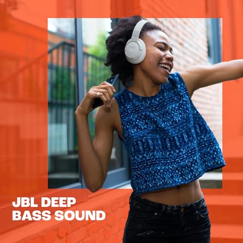 JBL Tune 770 NC Wireless Over-Ear Bluetooth Headphones with Adaptive Noise-Cancelling Technology and 70-Hour Battery Life, Blue