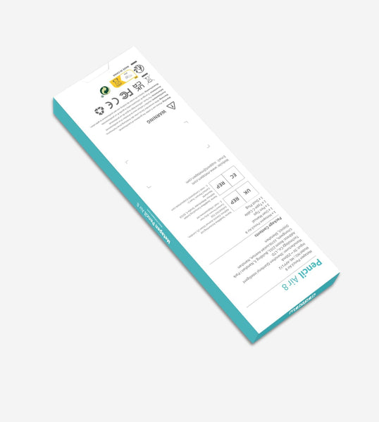 Metapen Pencil Air8 for Apple iPad 2018-2025, (20H Battery Life), 2Min Fast Charge, High Precision Stylus Pen for iPad 11 A16/10/9/8/7/6th Gen, Pro 12.9/11/13 Inch M4, Air 3/4/5/M2/M3 (White)