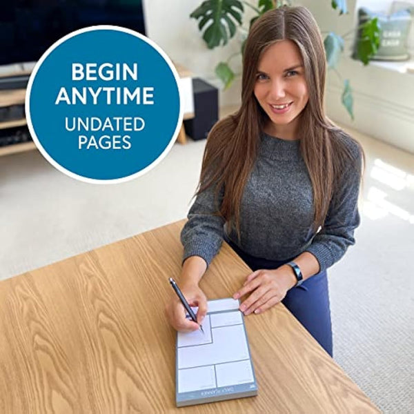 A5 Daily Planner Pad - 100 Undated Tear-Off Sheets, Compact To-Do List & Desk Organiser for Work, Study & ADHD Focus