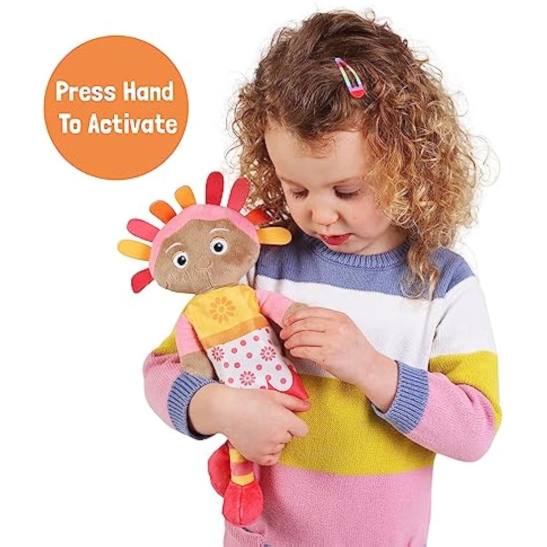 In the Night Garden Upsy Daisy Talking Teddy Bear, Cbeebies Cute & sensory toys. Comforting sounds. Kids Toys & Baby toys 0-6 months, Pink