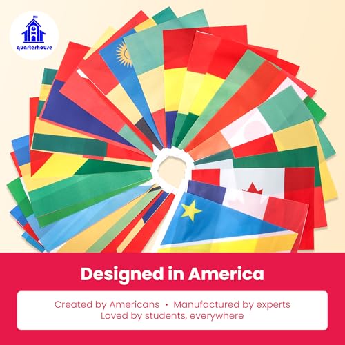 French Language Country Flags - 29 Francophone Countries - Set of 29, Polyester, 8 x 12 Inches