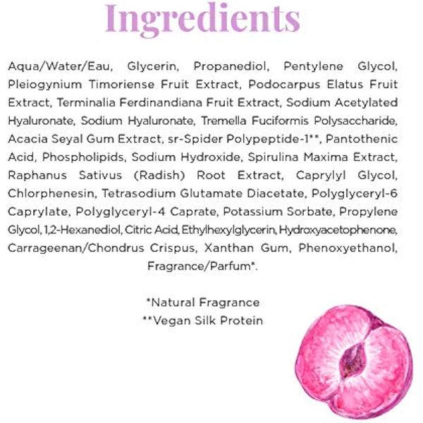 Glow Recipe Plum Plump Hyaluronic Acid Skin Care Serum - Hydrating Skincare + Face Serum for Women & Men with Antioxidant Plum + Vitamin B5 to Repair Skin Barrier & Lock-In Facial Hydration (60ml)