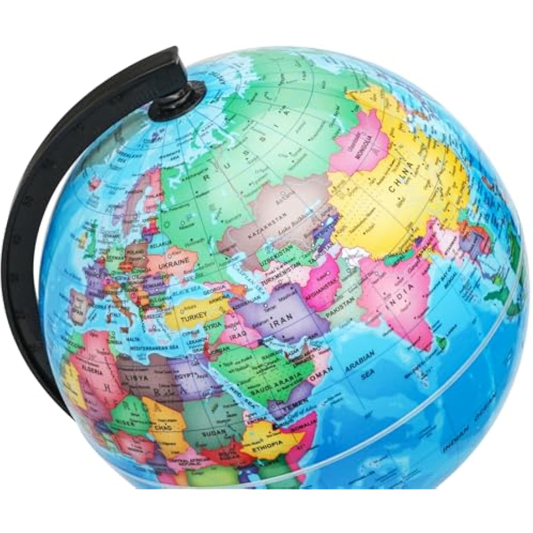 Exerz 20cm World Globe Educational - Swivel Rotating Earth Globe - Political Map English - Diameter 20cm (Engish)
