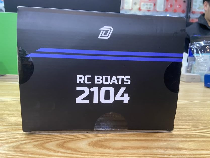 DEERC Fast Brushless RC Shark Boat for Adults, 30+MPH 3S High Speed Remote Control Speed Boat with LED Lights, Summer Toy Gift for Kids