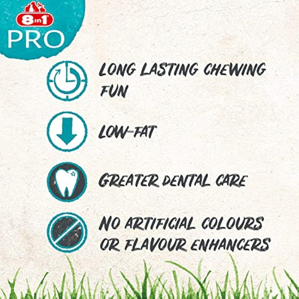 8in1 Pro Dental Twisted Sticks - healthy chew sticks for dogs for dental care, 10 pieces (pack of 1)