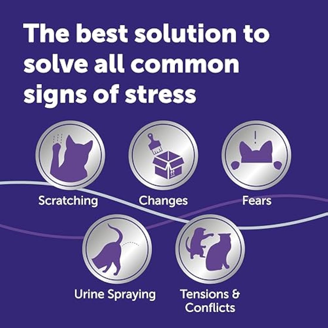 FELIWAY Optimum 30 Day Cat Calming Odourless Refill for Pheromone Diffuser, 48ml - Helps Solve Signs of Stress in Cats & Kittens, Veterinary Recommended, Drug-free, Clinically Proven