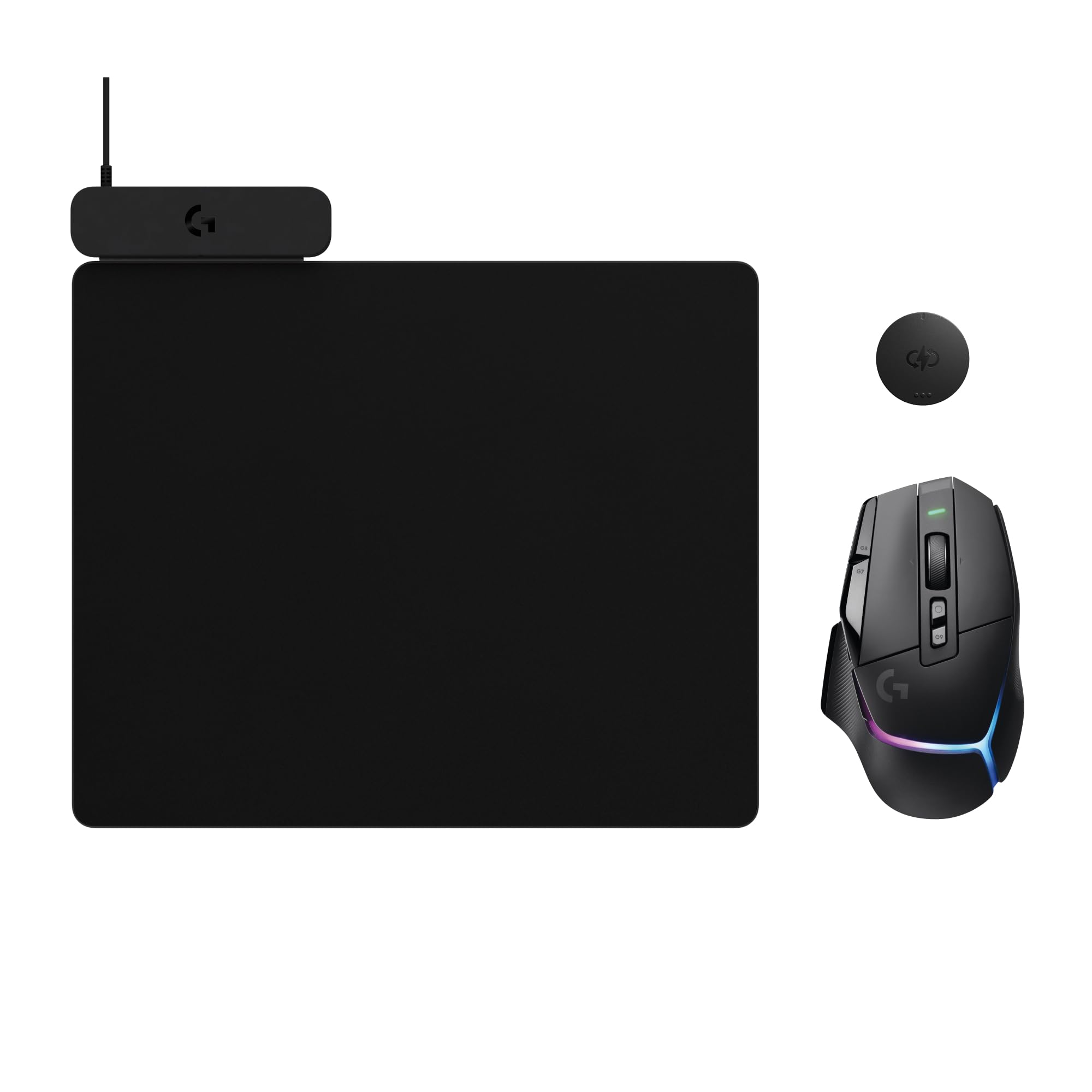 Logitech G G502 X PLUS LIGHTSPEED Wireless RGB Gaming Mouse - Optical mouse with LIGHTFORCE hybrid switches, LIGHTSYNC RGB, HERO 25K gaming sensor, compatible with PC - macOS/Windows - Black