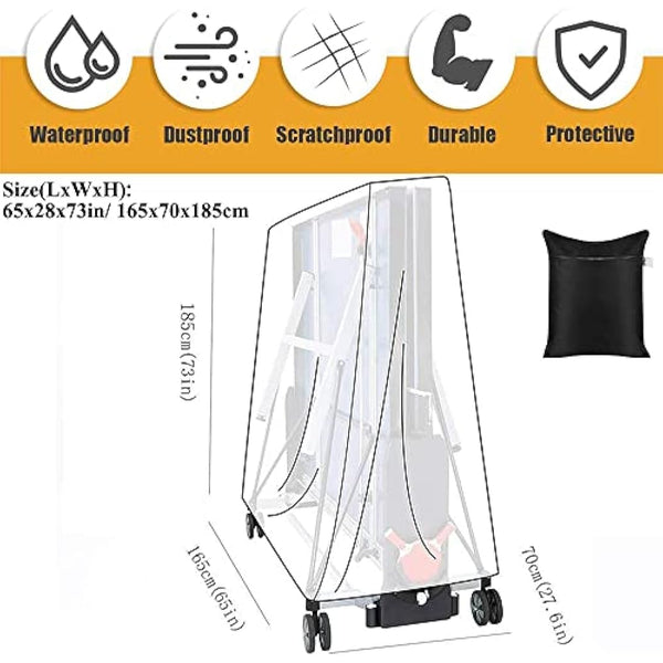 Skyour Table Tennis Table Cover Outdoor Indoor Foldable Ping Pong Table Protector Waterproof Dustproof Folding Table Tennis Table Storage Covers