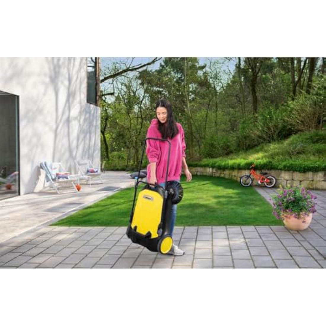 Kärcher 1.766-320.0, Kächer S 4 Mechanical Sweeper, Black, Yellow