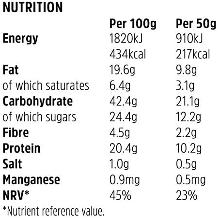 JB's TREK High Protein Flapjack Original Oat, Gluten Free, Plant Based, Vegan Snack, 50 g x 36 Bars