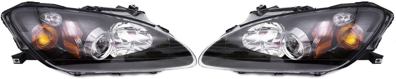 GAZOZ PERFORMANCE Exterior Accessories - Projector Headlights Headlamps Amber Corner Compatible with 2004-05-06~2009 Honda S2000 AP2