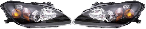 GAZOZ PERFORMANCE Exterior Accessories - Projector Headlights Headlamps Amber Corner Compatible with 2004-05-06~2009 Honda S2000 AP2