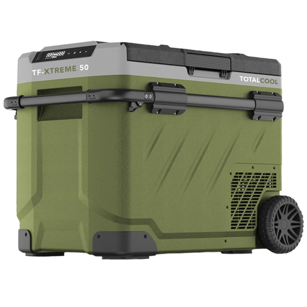 TF-XTREME Portable Refrigerator Fridge Freezer - 12V Electric Car Fridge Cooler for Camping - Motorhome Cool Box 24V Off-Grid Fishing Picnic Van Coolbox Green 50L