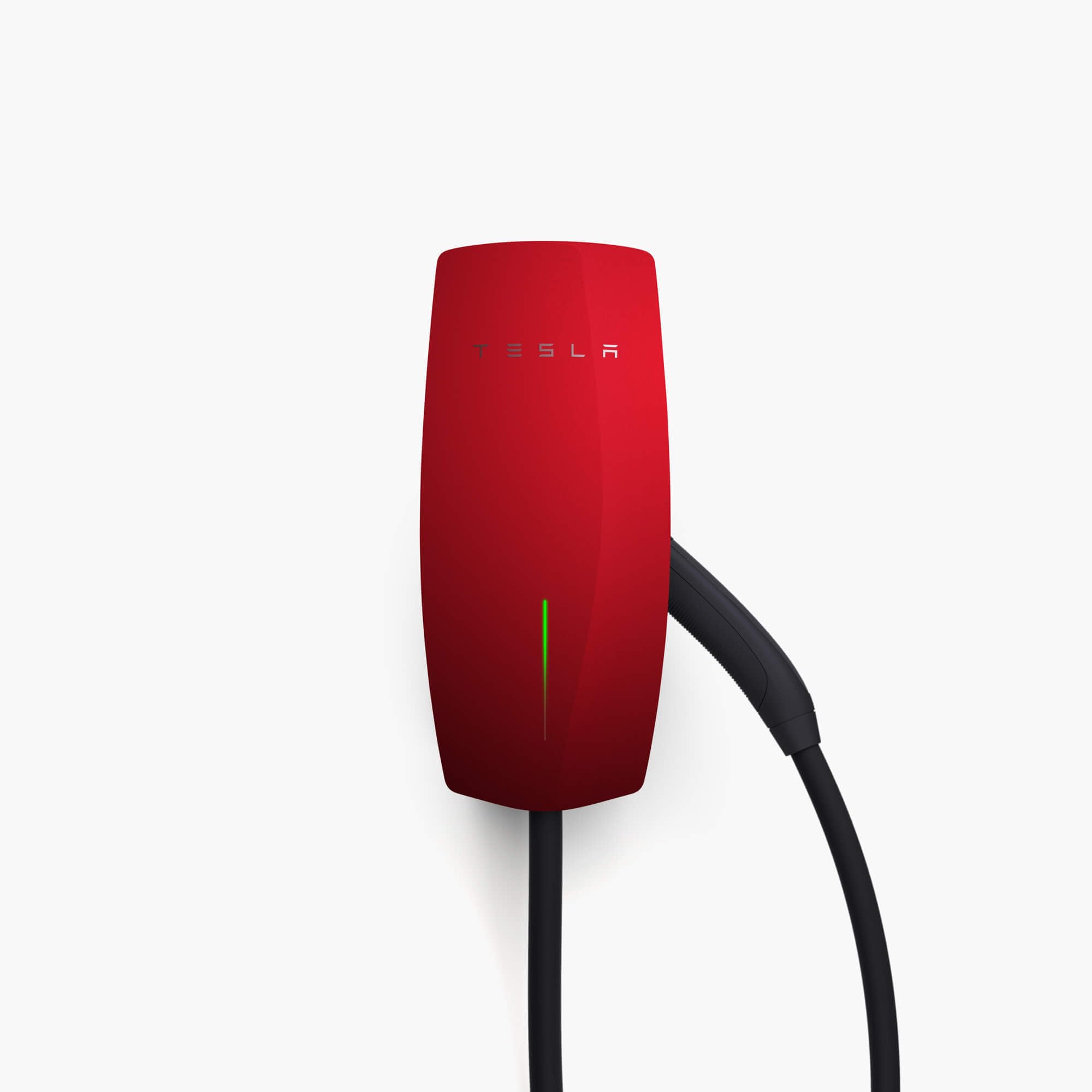 TESLA Wall Connector Color Matched Faceplate Red