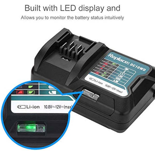 for Charger 10.8V 12V DC10WD DC10SB DC10WC BL1015 BL1016 BL1021B BL1041B Quick Charger(uk plug)