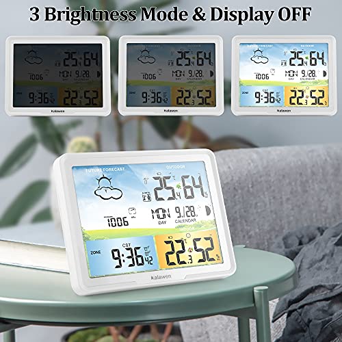 Kalawen Latest Weather Station for Home with One Wireless Outdoor Sensor
