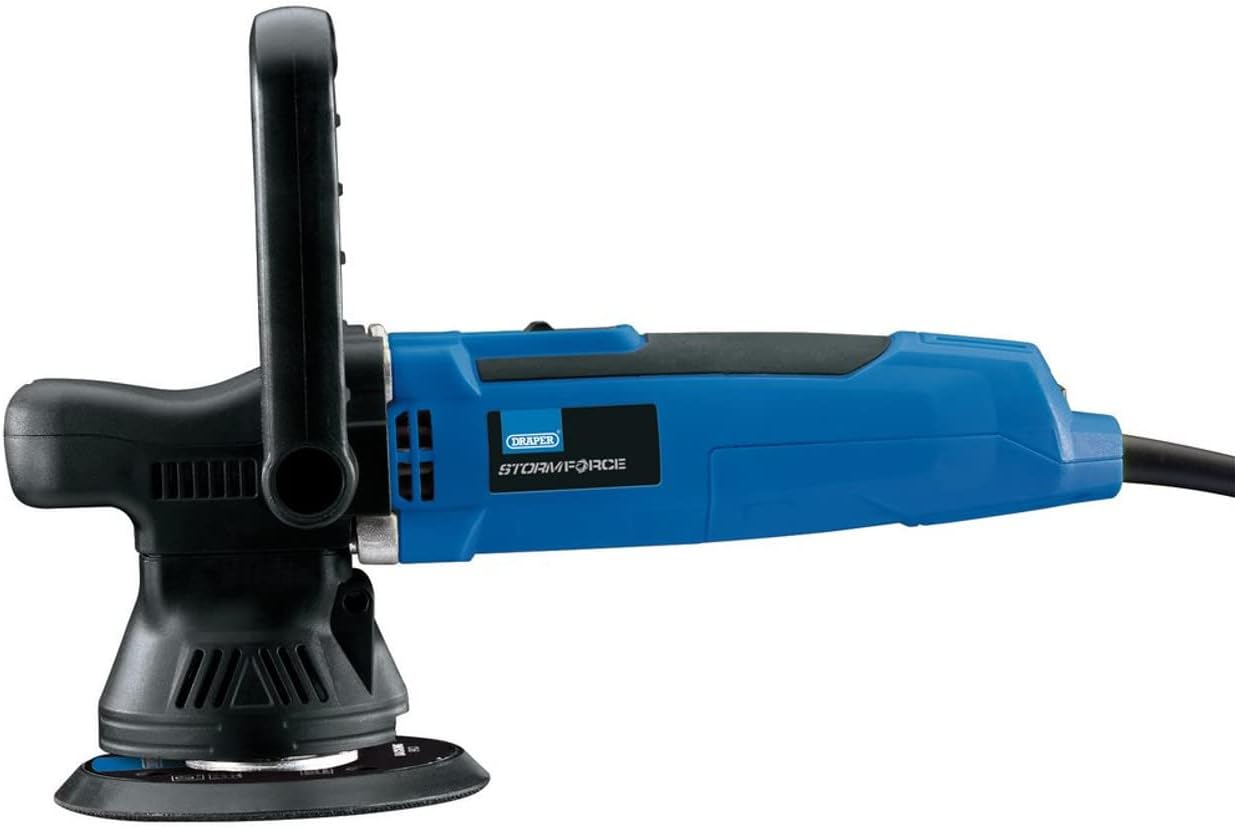 Draper 125mm Dual Action Polisher | 650W Car Automotive Polisher Buffer | Cleaning Detailing Valeting Machine | 01816