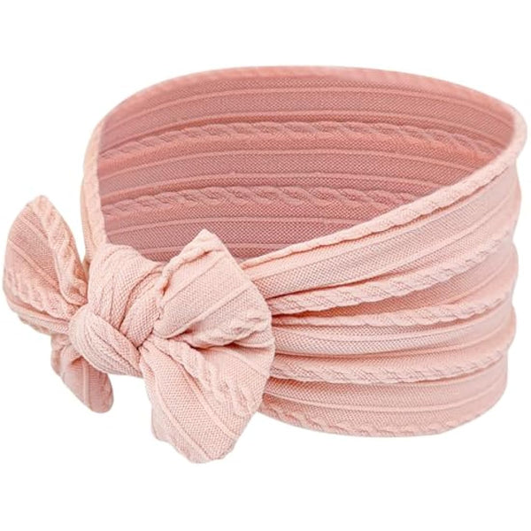 2Pcs Baby Headbands for Girls 6-12 Months - Newborn Soft Bows