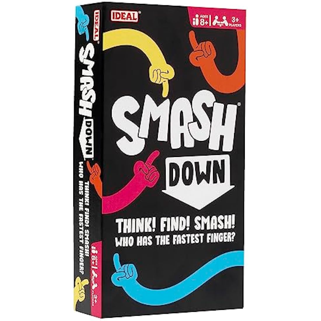 Ideal | Smash Down: Think! Find! SMASH! Who has the fastest finger? | Family Party Games | 3+ Players | Ages 8+