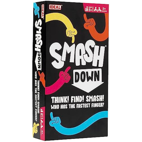 Ideal | Smash Down: Think! Find! SMASH! Who has the fastest finger? | Family Party Games | 3+ Players | Ages 8+