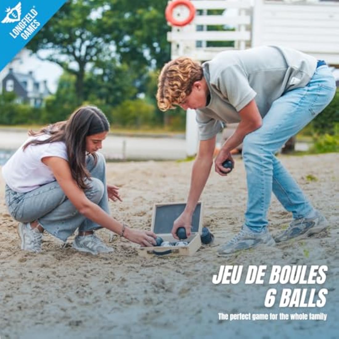 Engelhart Weiblespiele 010208 Set in Wooden Box, Pack of 6, Black/Silver