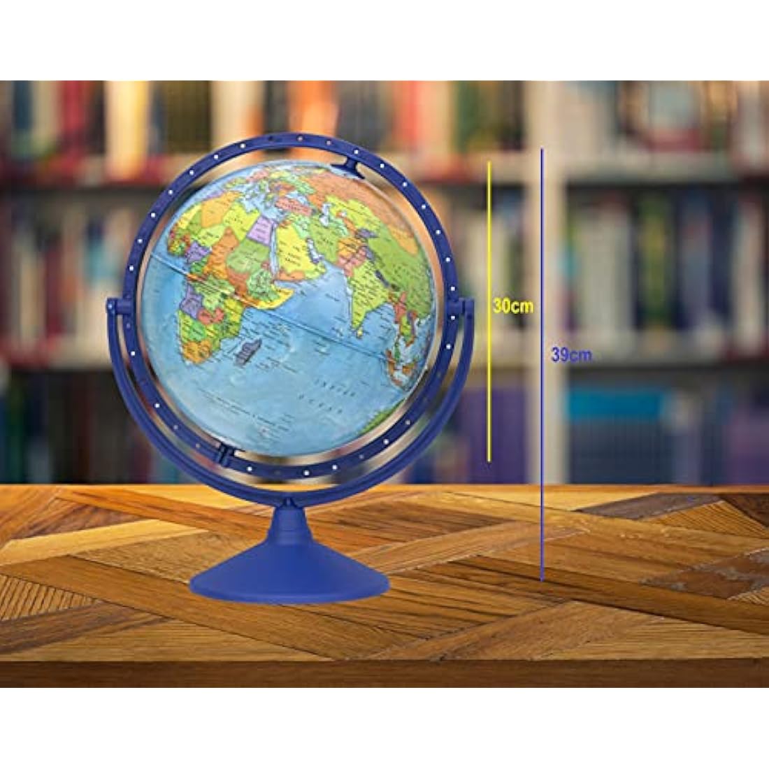 Exerz 30CM Educational World Globe All direction 360° rotating - Diameter 30cm