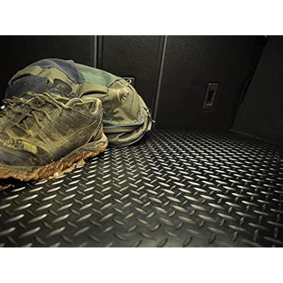 Rubber Boot Liner Compatible With Peugeot 208 (2012-2019) Tailored Fit Heavy-Duty Premium 3Mm Rubber Protector Boot Mat Anti-Slip Durable Waterproof Custom Fit Dog Friendly