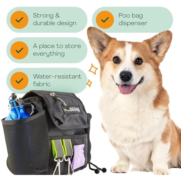 Barking Bags | The Original Dog Walking Bag | Stylish, Waterproof, & Award-Winning | Treat & Poop Bag Dispenser | Perfect for Training, Walks, & Essentials | As Seen on Dragons' Den