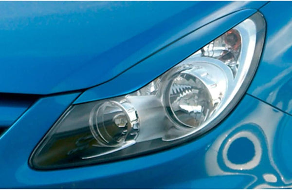 RDX Racedesign Head light spoilers compatible with Opel Corsa D 2006- (ABS)
