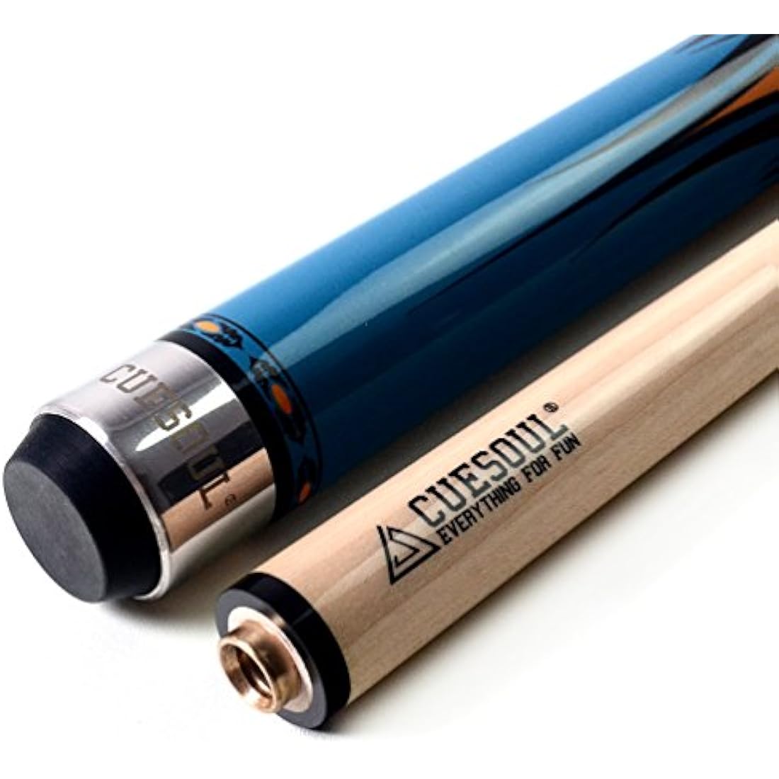 CUESOUL 58 Inches 19oz Joint Pool Cue Stick Billiards Premium Canadian Maple Pool Cue, Multi-layered Tip, 11.5/12.75mm Billiards Pool Cue Set Accessories