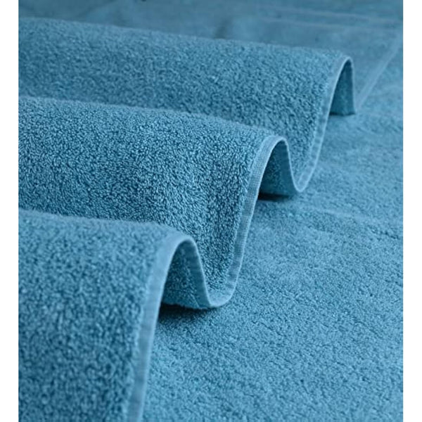 FB 2x Extra Large Super Jumbo Bath Sheets (100 x 200 cm-600 GSM) Luxury 100% Egyptian Combed Cotton Towel Super Soft Premium Hotel Quality Quick Dry Bathroom Towels Set (Aqua)