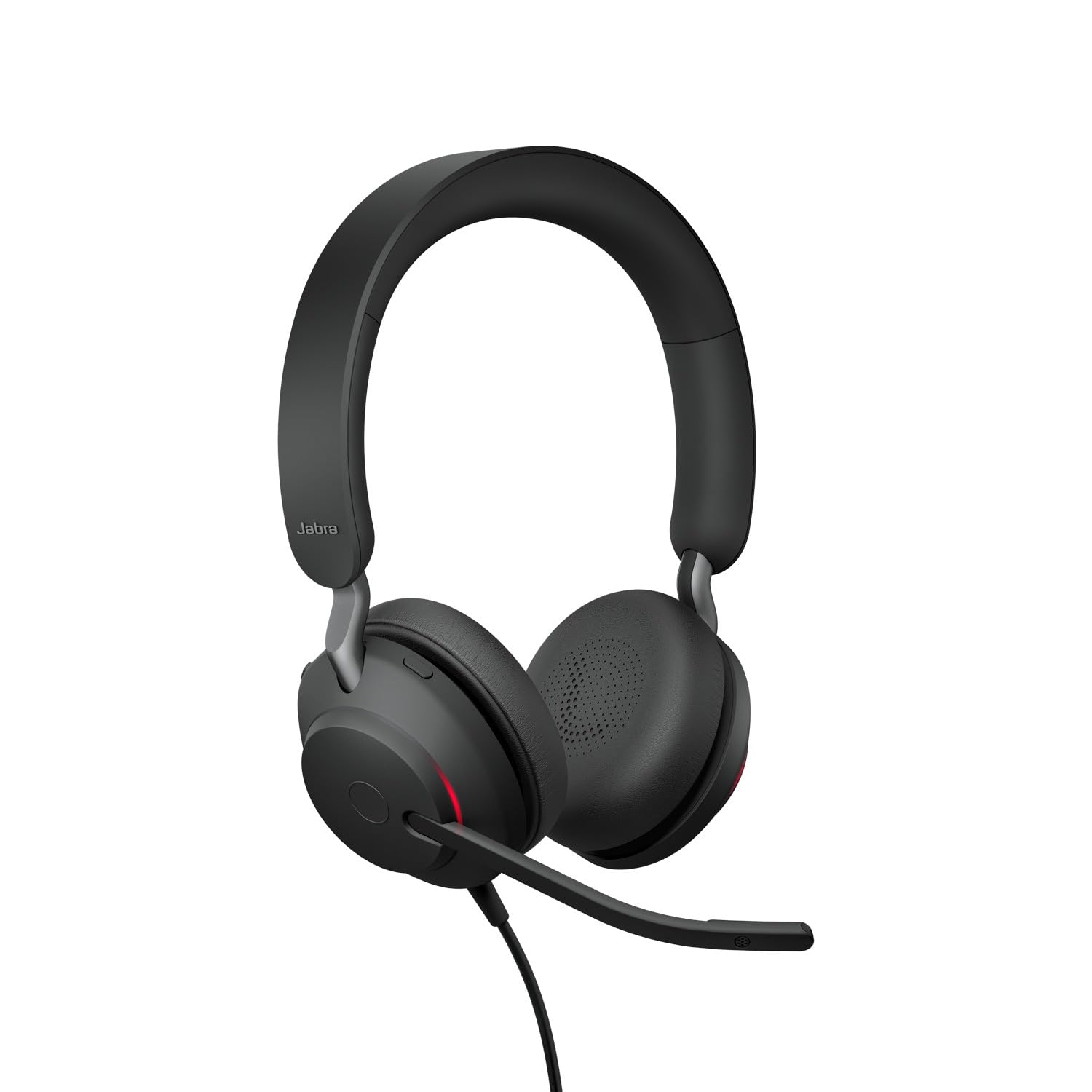 Jabra Evolve2 40 SE Wired Noise-Cancelling Stereo Headset With 3-Microphone Call Technology and USB-A Cable - MS Teams Certified, Works with All Other Platforms - Black
