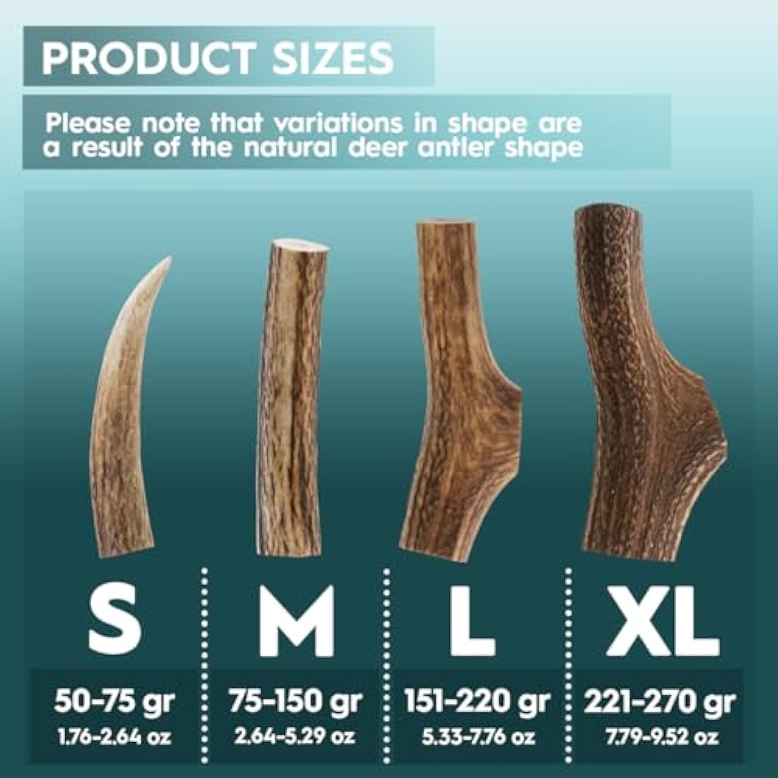 AmeizPet Antler Chews For Dogs - All Natural Dog Chews, Long Lasting Elk Antler Bones for Dog, Durable Deer Antlers For Dogs – 2pcs XL Size Deer Antlers