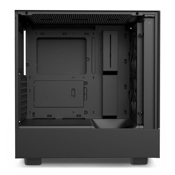 NZXT H5 Flow RGB - Compact ATX Mid-Tower PC Gaming Case - High Airflow - F360 RGB Core (CV) Included - 360mm Front & 240mm Top Radiator Support - Cable Management - Tempered Glass - White