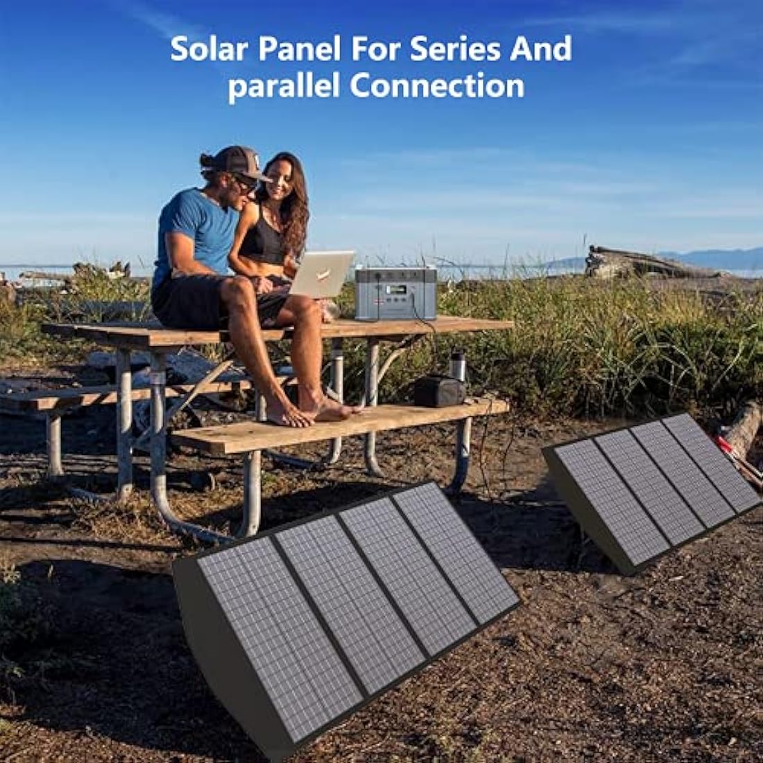 ALLPOWERS 140W Foldable Solar Panel,Portable Solar Charger,Portable Solar Panel Solar Kit for Most Solar Generator, Portable Power Station, Laptops, Cellphone, Outdoor, Camping,RV