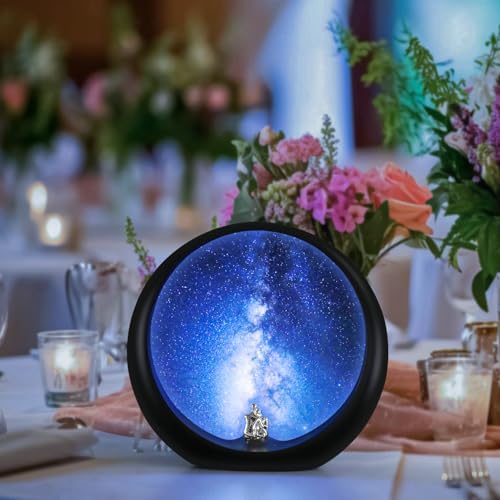 mamre Galaxy Night Light Dimmable Nightsky Light Unique Anniversary Birthday Christmas Valentine’s Day Gift for Him/Her Snuggle Lovers Sitting Under The Milky Way