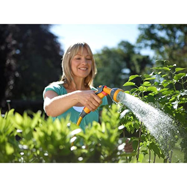 HOZELOCK - Multi-Jet Spray Gun : Ideal for Daily Use, Multi-tasking Gun, Locking Function and Flow Control, 5 Patterns: Cone, Jet, Fast Fill, Fine Rose Flat [2676P0000]