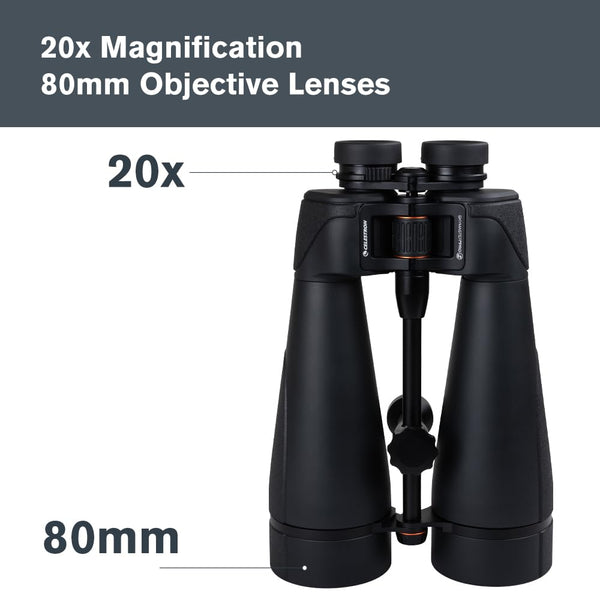 Celestron 72033 SkyMaster Pro ED 7x50 Astronomy Binoculars with ED Glass and Large Aperture for Long Distance Viewing, Fully Multi-Coated XLT Coating, Tripod Adapter and Carrying Case