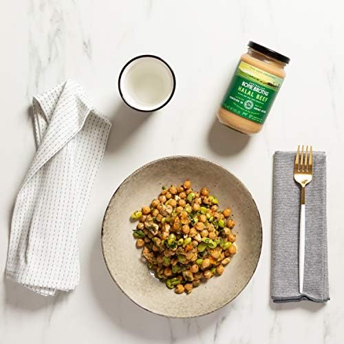 Halal Beef Bone Broth Concentrate- Beef Flavour- Nourish yourself with a cup a day, great for improving gut health and general well-being - New Zealand Grass-Fed Beef - 375 grams Made in Australia