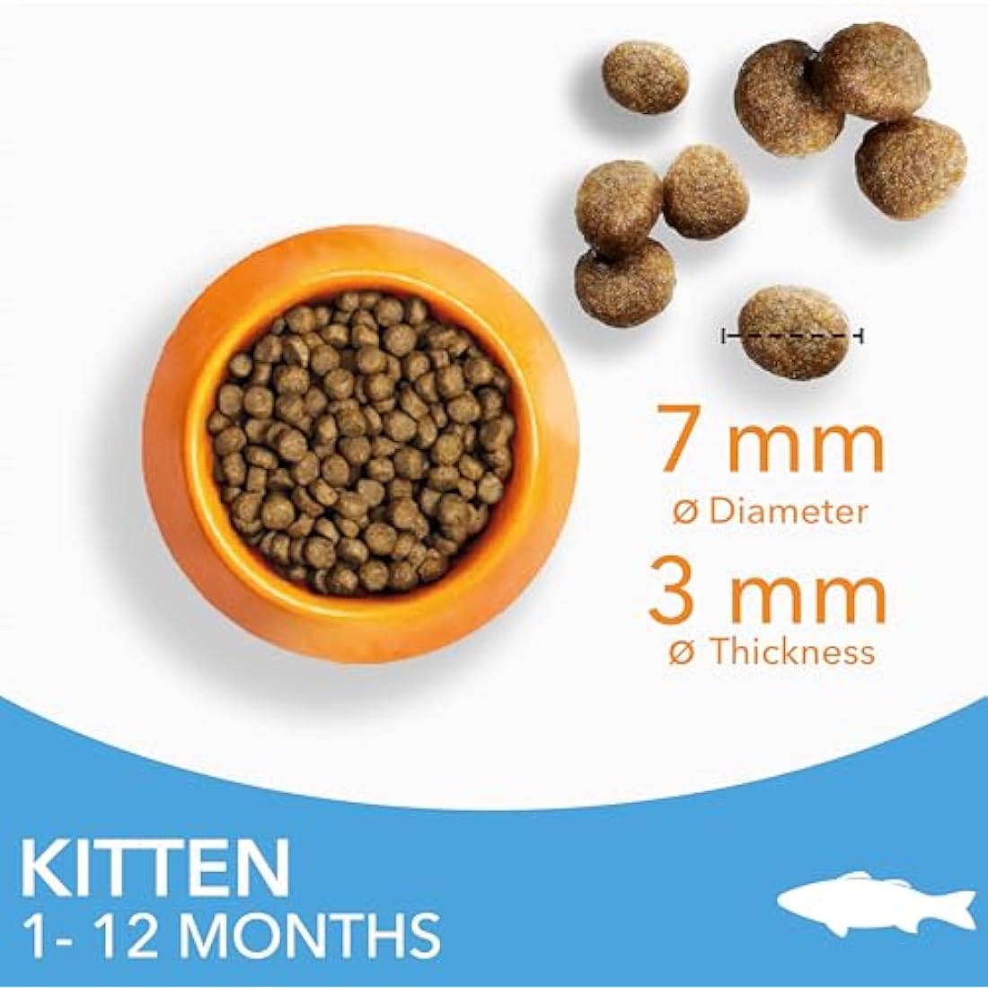 IAMS Kitten Complete Dry Cat Food Ocean Fish 10kg - For Healthy Growth