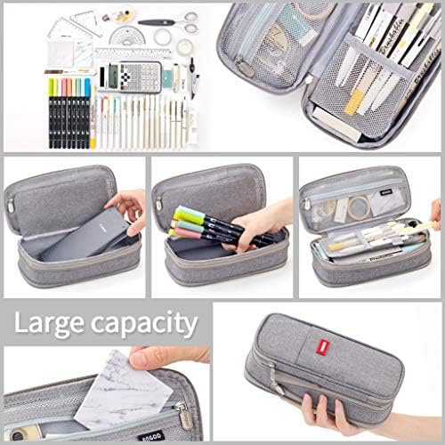 EASTHILL Big Capacity Pencil Pen Case Office College School Large Storage High Capacity Bag Pouch Holder Box Organizer