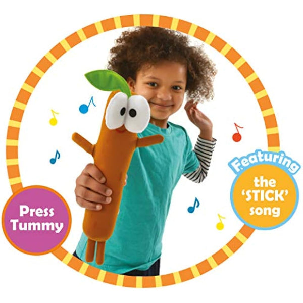 Hey Duggee Singing Sticky Stick Stick Soft Toy, Brown