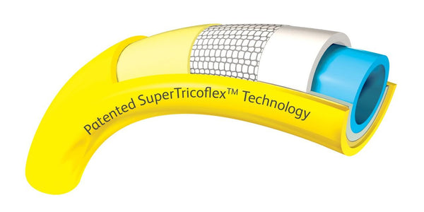 Hozelock 116761 12.5 mm 25 m "Super Tricoflex Ultimate" Water Hose - Yellow