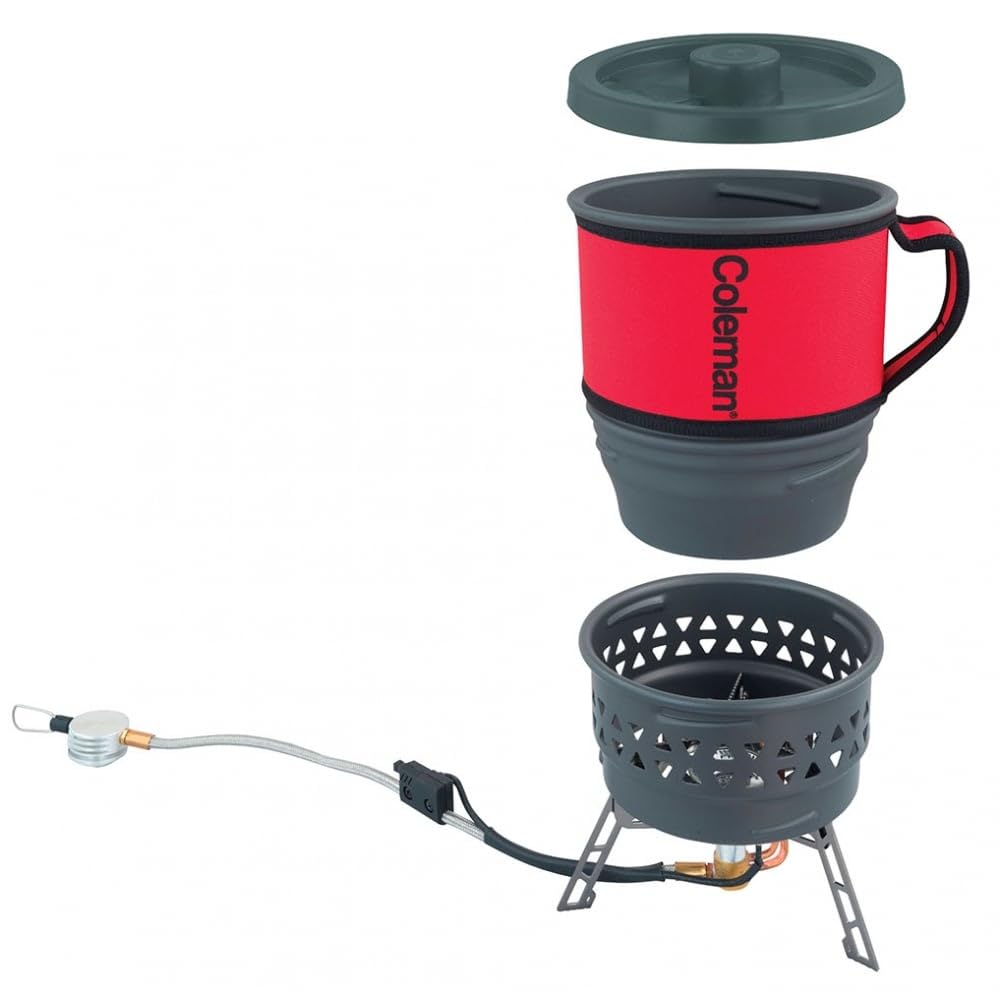 Coleman Unisex Firestorm PCS Backpacking Stove, Red