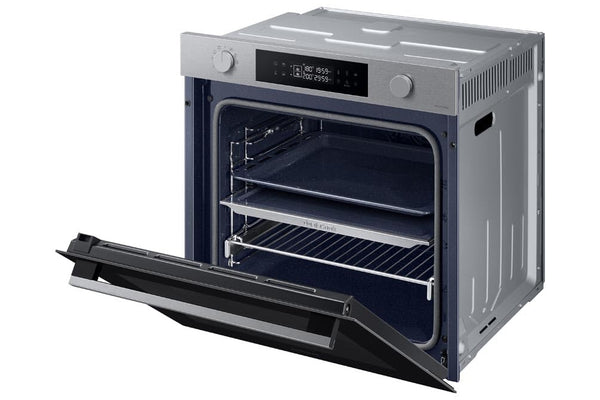 Samsung Series 4 Dual Cook Flex Smart Oven with Pyrolytic Cleaning, Colour: Stainless Steel, NV7B45305AS