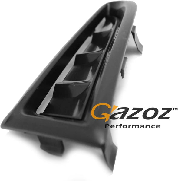 GAZOZ PERFORMANCE Exterior Accessories - Replacement Front Bumper Side Vent Covers RH+LH for 2006-2007 Impreza WRX STI, 06 07 STi GDF - Black Prime