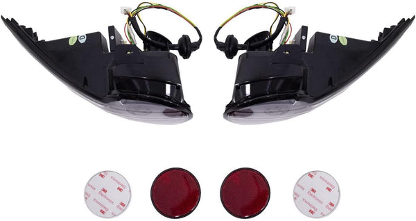 Exterior Accessories - Black Smoked Full LED Tail Lights with Sequential Indicator Compatible with Miata MX5 MX-5 ND 2015-2024