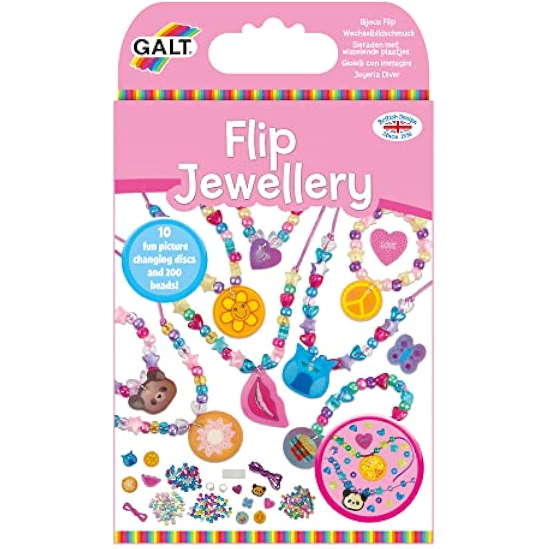 Galt Toys, Flip Jewellery, Craft Kit for Kids, Ages 5 Years Plus