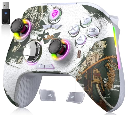 EasySMX X15 Wireless PC Controller with Hall Triggers, Hall Joysticks, Enhanced Bluetooth Game Controller,No Drift No Deadzone effect, Compatible with Windows PC, Android, Steam and Switch